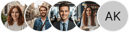 Multiple investor profile avatars on Summit Vestholm trading review block